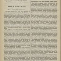 0164 - Page 162 - Séance de l'Académie de médecine. [Dr Victor Revillout] / Hôpital de la Pitié. M. Verneuil. Nature de l'amygdalite phlegmoneuse / Corps étrangers fictifs, dans l'oesophage et dans l'oreille