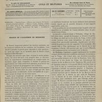 0187 - Page 185 - Sommaire / Séance de l'Académie de médecine. [Dr Victor Revillout]