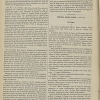 0190 - Page 188 - Hôpital Cochin. M. Desprès. Luxation ovalaire de la cuisse, plaie de tête, commotion cérébrale, réduction par le chloroforme. (Observation recueillie par M. Ramonat...) / Hôpital Saint-Louis. M. Vidal. Du lupus