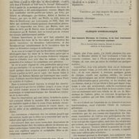 0228 - Page 226 - Hôpital des Enfants-Malades. M. Bouchut. Thrombose cachectique des sinus de la dure-mère et convulsions finales des maladies de l'enfance / Clinique gynécologique. Des tumeurs fibreuses de l'utérus, et de leur traitement par les courants continus ; par le Docteur Jules Chéron...