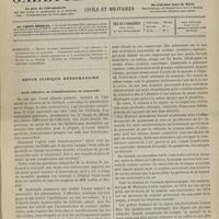 0267 - Page 265 - Sommaire / Revue clinique hebdomadaire. Acné sébacée ; sa transformation en cancroïde
