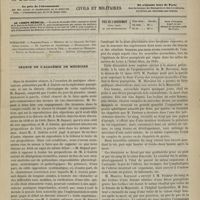 0283 - Page 281 - Sommaire / Séance de l'Académie de médecine. [Dr Brochin]