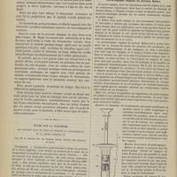 0302 - Page 300 - Hôpital Tenon (Ménilmontant). M. Duguet. Rétrécissement de l'orifice de l'artère pulmonaire acquis, consécutif à une endocardite rhumatismale chez un jeune homme non cyanosé et non tuberculeux / Étude sur la pleurésie qui survient dans le cours ou pendant la convalescence de la fièvre typhoïde ; par M. le Docteur Ch. La Saigne... / Instruments et appareils. Porte-topique vaginal du Docteur Belloc