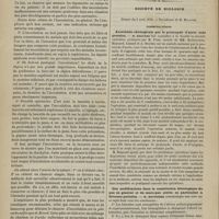 0326 - Page 324 - Hôpital Saint-Louis. - Fournier. De l'inoculation / Société de biologie. Séance du 5 avril 1879. Communications. Anesthésie chirurgicale par le protoxyde d'azote sous pression. M. Regnard, la seconde opération pratiquée par M. Péan, assisté de MM. Rotteinstein, Regnard, Lutaud et A. Brochin / Des modifications dans la constitution histologique du pus en général et du muco-pus utérin en particulier à diverses périodes. M. Hottenier