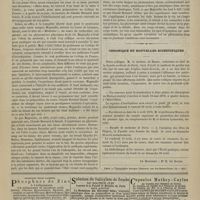 0329 - Page 327 - Variétés. Claude Bernard / Chronique et nouvelles scientifiques. Faculté de médecine de Paris