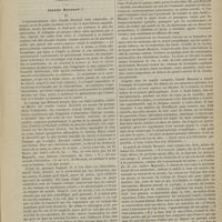 0335 - Page 333 - Académie de médecine. Séance du 8 avril 1879. Communications. Action physiologique des sulfates de soude et de magnésie. M. Armand Moreau / Variétés. Claude Bernard
