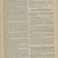 0352 - Page 350 - Académie de médecine. Séance du 15 avril 1879. Discussion sur l'action physiologique des purgatifs salins. M. Armand Moreau, répond dans la note aux observations critiques que M. Colin a faites / Action des solanées vireuses. M. Chatin, au nom d'une commission dont il fait partie avec MM. Béclard et Hérard, un rapport sur un mémoire de M. le Docteur E. Heckel... / Chronique et nouvelles scientifiques. Distinctions honorifiques / Faculté de médecine de Toulouse / Muséum / Erratum