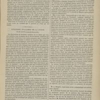 0359 - Page 357 - Hôtel-Dieu de Lyon. M. Daniel Mollière. Du drainage au moyen de crins de cheval dans le traitement des kystes synoviaux. (Observation recueillie par M. Ed. Dufourt...) / Luxations ovalaires de la cuisse ; par M. le Dr Fourrier...