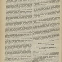 0388 - Page 386 - Hôpital de la Charité. M. Gosselin. I. Traitement des hémorrhoïdes internes procidentes. - II. Contracture musculaire, d'origine nerveuse ou rhumatismale, consécutive à une chute / Hôpital militaire de Saïda. Gangrène dans les fièvres paludéennes ; par M. le Dr Moty...