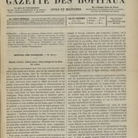 0411 - Page 409 - Sommaire / Hôpital des Cliniques. M. Depaul. Bassin rétréci ; enfant mort ; hémorrhagie de la base du crâne