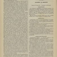 0446 - Page 444 - Cécité hystérique. Amélioration par la métallothérapie et les applications d'aimants, disparition complète des troubles visuels sous l'influence de l'électricité statique. Par MM. Dujardin-Beaumetz et Ch. Abadie / Académie de médecine. Séance du 13 mai 1879. Correspondance / Présentations / Présentation d'instrument. L'appareil dit respirol. M. Poggiale, au nom de M. J. Léard...