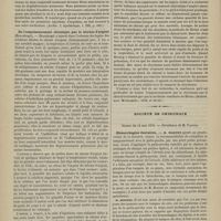 0454 - Page 452 - Revue de la presse. De l'action des injections sous-cutanées d'ergotine dans le traitement des fibro-myomes et des hypertrophies chroniques de l'utérus (G. Léopold). (Archiv. f. Gynäkologie, t. XIII, p. 182) / De l'empoisonnement chronique par le nitrate d'argent (Rozsahegzi). (Archiv. f. exp. Pathol., Band IX, p. 289, ex Centralblatt f. d. med. Wissenschaften, 1879, n° 4, p. 59) / Valeur thérapeutique de la méthode de Bivine dans le traitement de l'empoisonnement par la strychnine (Th. Nusemann). (Deutsch. med. Wochenschr., 1878, n° 36-39) / Société de chirurgie. Séance du 14 mai 1879. Hémorrhagies dentaires. M. Magitot