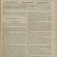 0499 - Page 497 - Sommaire / Hôpital de la Charité. M. Hardy. Polyurie idiopathique