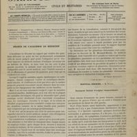 0507 - Page 505 - Sommaire / Séance de l'Académie de médecine. [Dr Victor Reveillout] / Hôpital Necker. M. Potain. Paralysie faciale d'origine rhumatismale