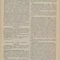 0528 - Page 526 - Société de biologie. Séance du 31 mai 1879. Communications. Du mode d'action du fer dans l'anémie. M. Hayem / Présentations / Séance du 7 juin 1879. Présentations. De la sudation des pulpes digitales du chat. M. Bochefontaine, au nom de Vulpian / De l'éther oxalique. M. Rabuteau / De la reproduction de l'oeil. M. Gréhant, au nom de M. Philippeaux / Circulation des invertébrés. M. Cadiat / Influence des anesthésiques sur les végétaux. M. Bert / Anesthésie par le protoxyde d'azote sous pression. M. Bert