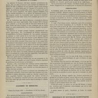 0536 - Page 534 - Hôpital du Midi. M. Ch. Mauriac. Du bubon d'emblée / La chlorose et l'anémie / Académie de médecine. Séance du 10 juin 1879. Correspondance / Rapport / Communications. M. Pasteur : Examen critique d'un écrit posthume de Claude Bernard sur la fermentation / Chronique et nouvelles scientifiques