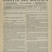 0539 - Page 537 - Sommaire / Revue clinique hebdomadaire. La théorie des cellules-ferments dans la physiologie humaine