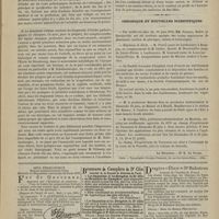 0561 - Page 559 - Bibliographie. I. Fragments de philosophie médicale, leçons d'introduction aux études cliniques, discours et notices, par M. le Docteur Ch. Schutzenberger... - Paris, G. Masson. II. Fragments d'études pathologiques et cliniques..., avec planches chromo-lithographiées, par le même... - Paris, G. Masson / Chronique et nouvelles scientifiques. Hôpitaux de Paris