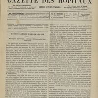 0563 - Page 561 - Sommaire / Revue clinique hebdomadaire. Paralysie hystérique, attitude vicieuse, pied bot consécutif