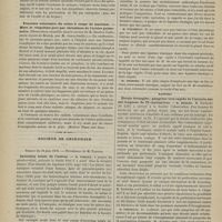 0568 - Page 566 - Revue de la presse. Occlusion congénitale de l'orifice postérieur des fosses nasales par une cloison osseuse. (Ann. des mal. de l'oreille et du larynx) / Fracture volontaire du crâne à coups de marteau. - Mort le vingtième jour par thrombose de l'artère pulmonaire. (Observation recueillie dans le service de M. Steele à l'infirmerie royale de Bristol, par M. Grery-Smith). (Medical Times and Gaz.) / Société de chirurgie. Séance du 18 juin 1879. Inversion totale de l'utérus. M. Forget / Rapport. Hernie étranglée ; gangrène très-rapide de l'intestin sur une longueur de 72 centimètres. M. Berger