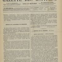 0603 - Page 601 - Sommaire / Séance de l'Académie de médecine. [Dr Victor Revillout] / Hôpital de la Charité. M. Gosselin. Cystite tuberculeuse. - Abcès prostatique