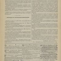 0633 - Page 631 - Académie de médecine. Séance du 8 juillet 1879. Discussion sur les meilleurs moyens d'organiser une statistique municipale exacte. M. Bourdon / Chronique et nouvelles scientifiques. Faculté des sciences de Lyon / École de pharmacie de Montpellier