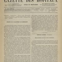 0651 - Page 649 - Sommaire / Séance de l'Académie de médecine. [Dr Victor Revillout] / Hôpital Cochin. M. Desprès. Hémorrhoïdes internes et leur traitement