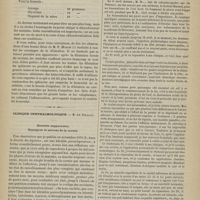 0654 - Page 652 - Hôpital Cochin. M. Desprès. Hémorrhoïdes internes et leur traitement / Clinique ophthalmologique. M. Ad. Piéchaud. Kératite suppurative. Hypopyon et nécrose de la cornée