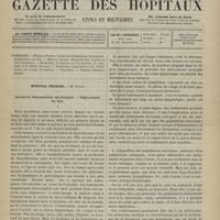 0667 - Page 665 - Sommaire / Hôpital Necker. M. Potain. Causes de déformations thoraciques. - Déplacement du foie