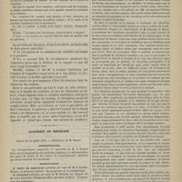 0680 - Page 678 - Hôtel-Dieu de Poitiers. M. Guérineau. Cataracte ; modification au procédé par discision. (Observation recueillie par M. Drochon...) / Académie de médecine. Séance du 21 juillet 1879. Correspondance / Présentations / Discussion sur les pleurésies cloisonnées. M. Guéneau de Mussy