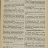 0705 - Page 703 - Bibliographie. I. De l'intelligence, par M. H. Taine... Paris, Hachette et Ce. - II. Dictionnaire de botanique, par M. H. Baillon... Paris, Hachette et Ce. - III. Études sur la formation et la division des cellules, par M. Édouard Strasburger... ; traduction de J.-J. Kickz... Paris, F. Savy. - IV. Mesmer, le magnétisme animal, les tables tournantes et les esprits, par M. Bersot... Paris, L. Hachette et Ce / Chronique et nouvelles scientifiques. Faculté de médecine de Paris