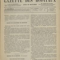 0723 - Page 721 - Sommaire / Séance de l'Académie de médecine. [Dr Victor Revillout] / Hôpital de la Charité. M. Laboulbène. De la tuberculose bucco-laryngée