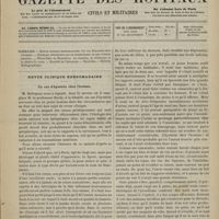 0731 - Page 729 - Sommaire / Revue clinique hebdomadaire. Un cas d'hystérie chez l'homme