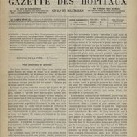 0755 - Page 753 - Sommaire / Hôpital de la Pitié. M. Verneuil. Plaie pénétration de poitrine