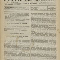 0763 - Page 761 - Sommaire / Séance de l'Académie de médecine. [Dr Victor Revillout] / Hôpital Necker. M. Potain. Accidents produits dans une fabrique par l'emploi de l'essence de térébenthine