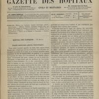 0779 - Page 777 - Sommaire / Hôpital des Cliniques. M. Depaul. Liquide amniotique, glaires, hémorrhagies