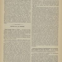 0784 - Page 782 - Ophthalmologie. Un nouveau cas de chromhidrose, Par le Docteur G. Camuset / Revue de la presse. Corps étranger dans le rectum. (Journ. de méd. de l'Alg.). (Méd. opér., t. IV, p. 757) / Recherches cliniques et expérimentales sur les épanchements sanguins du genou par entorse