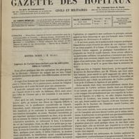 0803 - Page 801 - Sommaire / Hôtel-Dieu. M. Richet. Ligature de l'artère sous-clavière pour un anévrysme diffus de l'aisselle