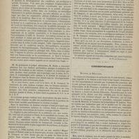 0848 - Page 846 - Revue de gynécologie. I. Manuel de gynécologie (2e partie), par le Docteur de Sinéty. Paris, Octave Doin. - II. De la métrite chronique dans ses rapports avec l'arrêt d'involution de l'utérus, par le Docteur Fauquez. Paris, Delahaye. - III. Étude sur l'exploration de la sensibilité de l'ovaire, et en particulier de la douleur ovarique chez la femme enceinte, par le Docteur Chaignot. Paris, J.-B. Baillière. [Dr V. de Fourcauld] / Correspondance. [R. Bravais]