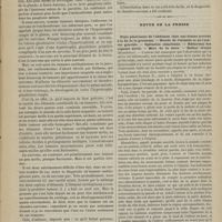 0871 - Page 869 - Hôpital Saint-Louis. M. Le Dentu. Chondro-sarcome de la parotide / Revue de la presse. Plaie pénétrante de l'abdomen chez une femme arrivée à la fin de la grossesse. - Hernie de l'intestin et de l'utérus gravide. - Opération césarienne. - Réduction des organes sortis. - Mort de la mère. - Enfant vivant (Khandrikov)