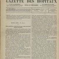 0875 - Page 873 - Sommaire / Hôtel-Dieu. M. Richet. Hernie épiploïque et hydrocèle du canal vagino-péritonéal demeuré perméable