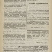 0897 - Page 895 - Revue de la presse. Observation d'un mélano-sarcome de la conjonctive et de la cornée datant de vingt-cinq ans, par M. Carré. (Gazette d'ophthalmologie) / Des propriétés anesthésiques de l'acide phénique dans les affections prurigineuses. (Thèse de Paris, 1879) / Chronique et nouvelles scientifiques. Cours d'ostéologie / Médecine opératoire / Bulletin bibliographique