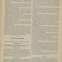 0912 - Page 910 - Hôpital Saint-Louis. M. Vidal. De l'épithélioma de la peau. - Traitement par le chlorate de potasse / Académie de médecine. Séance du 30 septembre 1879. Correspondance / Présentation / Communication. Pneumo-entérite infectieuse du porc, ou fièvre typhoïde du porc. M. H. Bouley, un mémoire de M. le Docteur Klein / Discussion