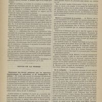 0920 - Page 918 - Coliques spermatiques. Par le Docteur Reliquet / Revue de la presse. Traitement des fièvres palustres par les injections hypodermiques de sulfovinate et de bromhydrate de quinine. (Journ. de méd. de Bordeaux) / Nature et traitement de la pelade. (Revue méd. française et étrangère) / De la callipédie