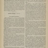 0924 - Page 922 - Hôpital de la Charité. M. Gosselin. I. Épithélioma rectal. - II. Hémorrhoïdes, anémie, hydrothérapie, cautérisations ponctuées, guérison. - III. Hémorrhoïdes. Prolapsus irréductible. (Voir Gazette des hôpitaux 1879, p. 385) / Hôpital Necker. M. Potain. De la mélanose pulmonaire