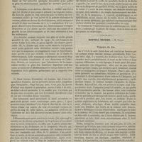 0956 - Page 954 - Hôpital de la Charité. M. Gosselin. I. Rétrécissement du rectum ; autopsie. - II. Hématurie ; cancer de la vessie / Hôpital Necker. M. Potain. Tumeurs du foie