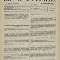 0995 - Page 993 - Sommaire / Hôpital Lariboisière. M. Duplay. Rétrécissement cancéreux et rétrécissement syphilitique du rectum