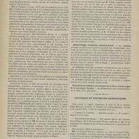 1008 - Page 1006 - Académie de médecine. Séance du 28 octobre 1879. Suite de la discussion sur l'hystérotomie. M. Verneuil / Rapports / Société de biologie. Séance du 25 octobre 1879. Communications. Influence de la section des nerfs mammaires sur la sécrétion lactée. M. De Sinéty / Hémorrhagie cérébrale expérimentale. M. Laborde / Retard de la sudation provoquée de la face, comme signe de la paralysie faciale. M. Strauss / Chronique et nouvelles scientifiques. Concours de l'externat / Distinctions honorifiques