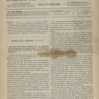 1011 - Page 1009 - Sommaire / Hôpital de la Charité. M. Gosselin. I. Traitement d'un goître suffocant par les injections parenchymateuses de teinture d'iode. - II. Traitement des hémorrhoïdes ; cautérisation du bourrelet interne seulement