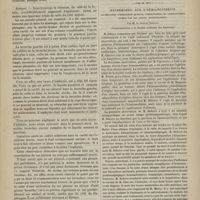 1021 - Page 1019 - Hôtel-Dieu. M. Richet. Drainage d'un sac pseudo-pleural ; injection d'eau dans la cavité ; passage du liquide dans les bronches ; mort par suffocation / Recherches sur l'hémianesthésie accompagnée d'hémiplégie motrice, d'hémichorée, de contractures, guérie par les agents aesthésiogènes. Par M. le Docteur Debove. (Communication à la Société médicale des hôpitaux)